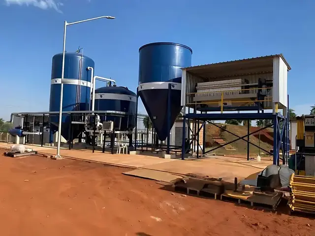 Estação de tratamento de efluentes industriais fabricada pela Filtrando