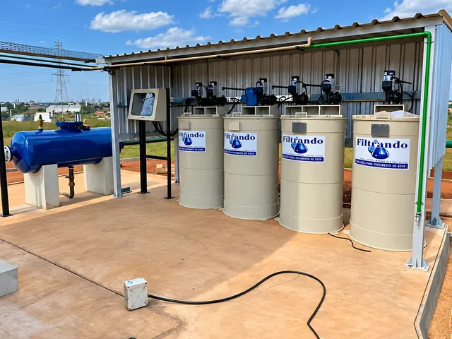 Tanques de estocagem e preparo de solução química fabricados pela Filtrando