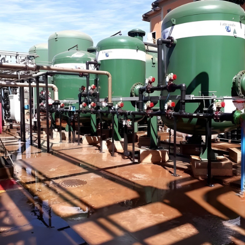 Sistema de desmineralização por troca iônica Sistema de desmineralização por troca iônica