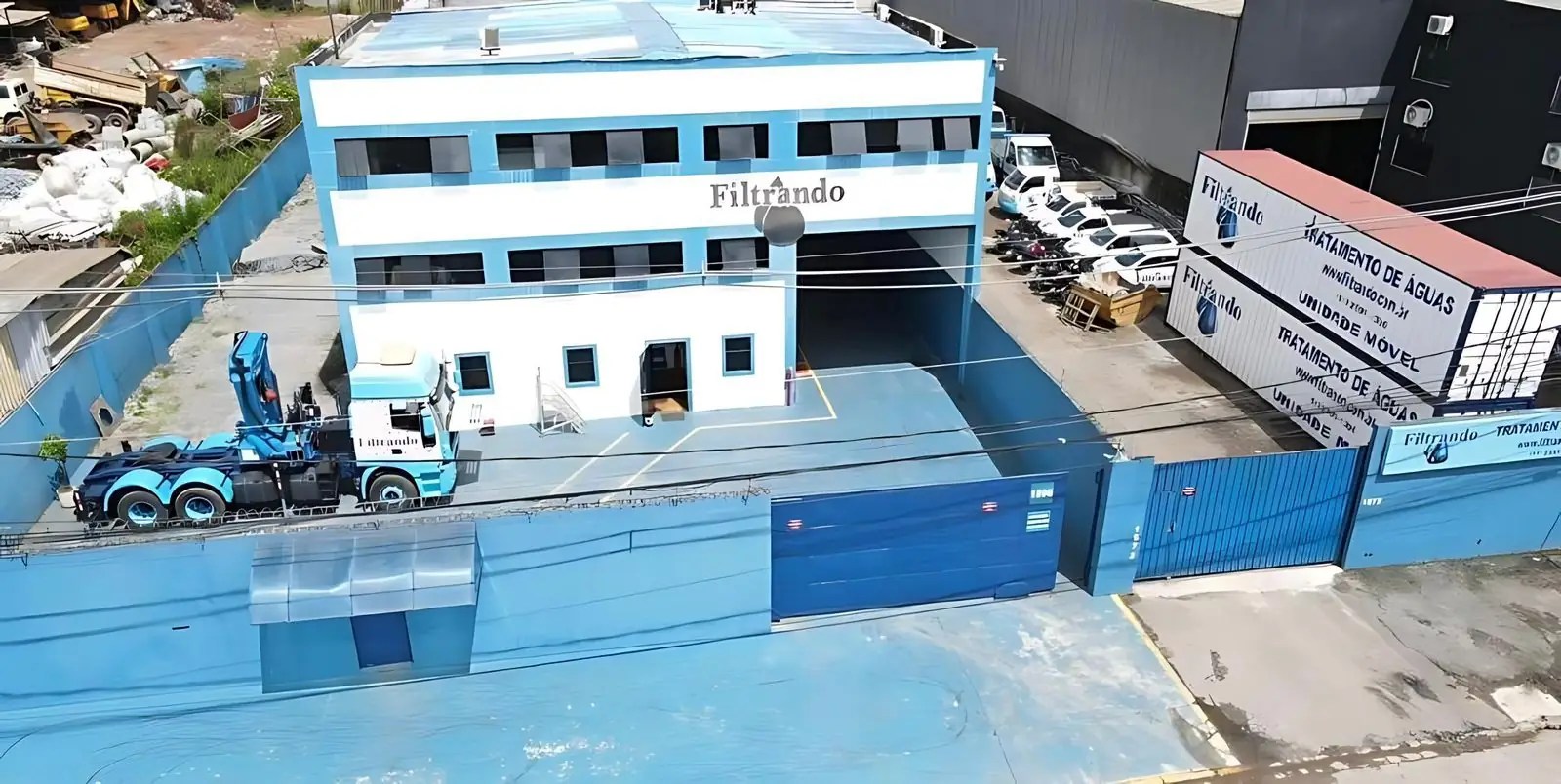 Sistemas de tratamento de água indutrial - sede filtrando